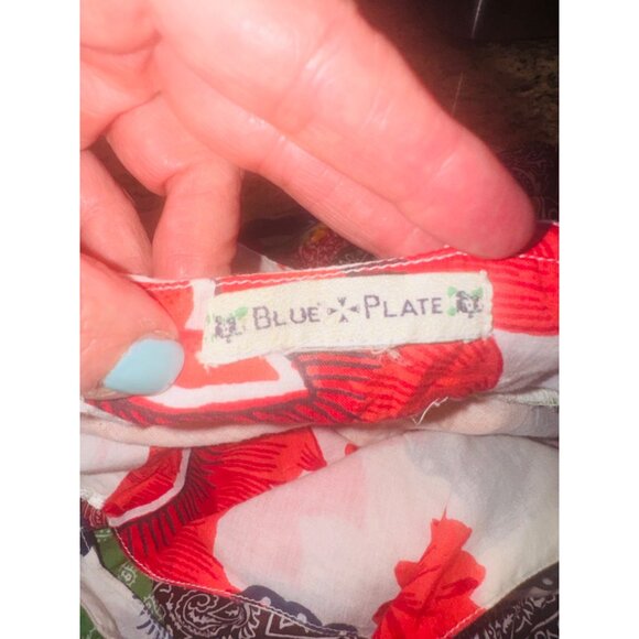 Blue Plate Vintage Bandana Patchwork Maxi Dress Sleeveless V-Neck Cottage Boho - Picture 6 of 8